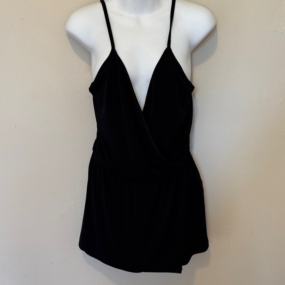 Forever 21 Black Wrap Chemise